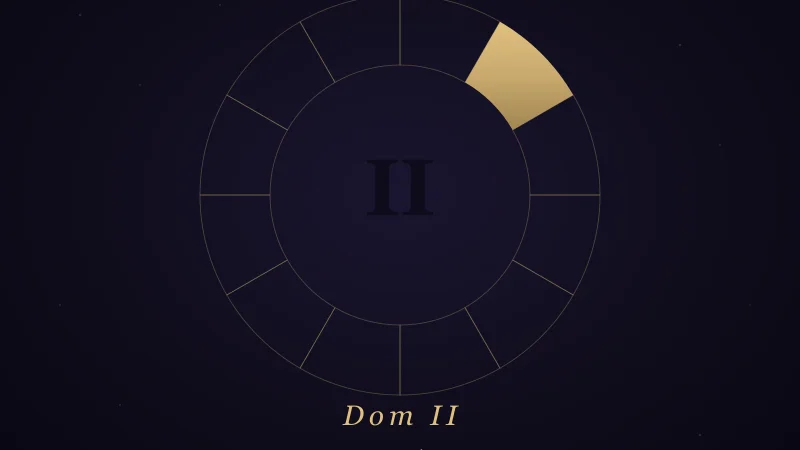 Dom 2 astrologiczny — znaczenie, planeta i znak w domu 2