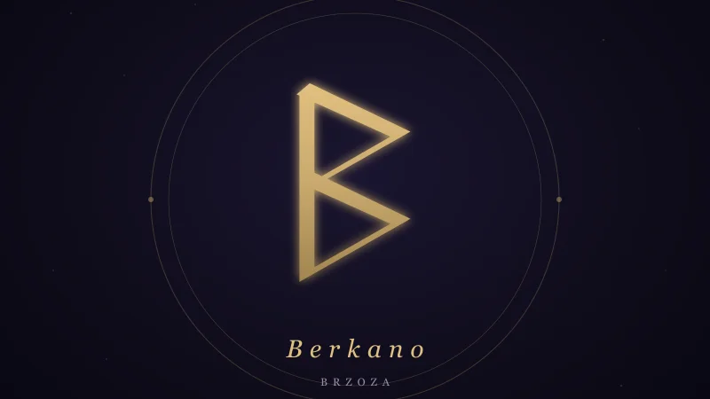 ᛒ Berkano — znaczenie runy brzozy, narodzin i wzrostu