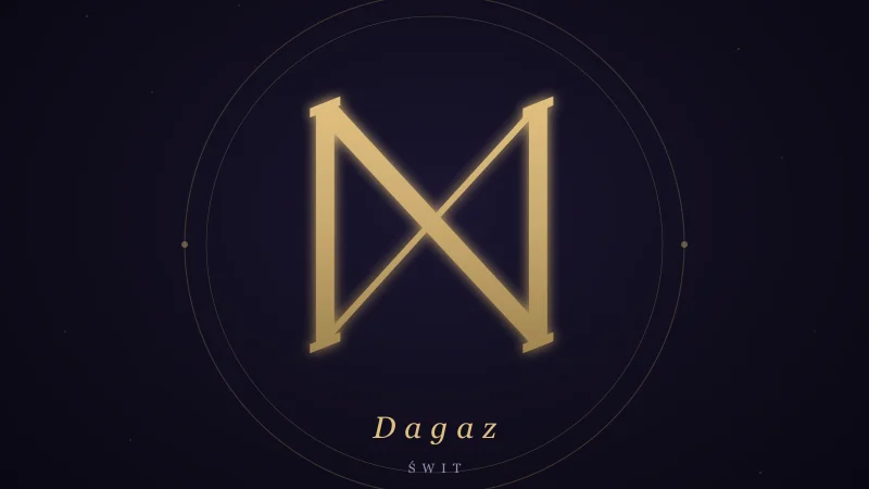ᛞ Dagaz — znaczenie runy świtu, przełomu i transformacji