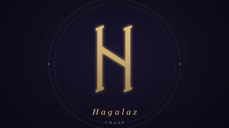 ᚺ Hagalaz — znaczenie runy chaosu, gradu i nagłej zmiany