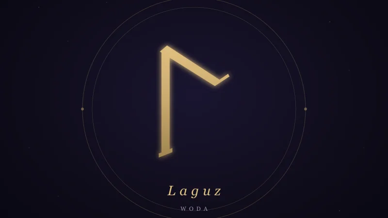 ᛚ Laguz — znaczenie runy wody, intuicji i nieświadomości
