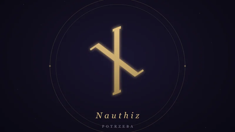ᚾ Nauthiz — znaczenie runy potrzeby, trudności i konieczności