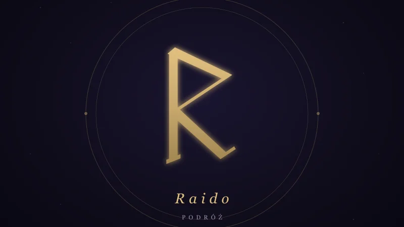 ᚱ Raido — znaczenie runy podróży, rytmu i postępu