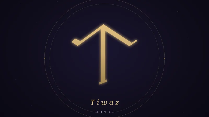 ᛏ Tiwaz — znaczenie runy sprawiedliwości, Tyra i honoru